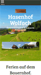 Mobile Screenshot of hasenhof-wolfach.de